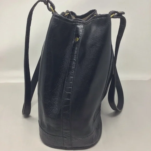 Vintage Black Brahmin Classic Tote - Picture 6 of 16
